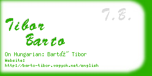 tibor barto business card